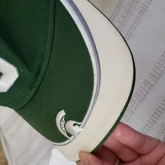 Michigan State baseball hat, Spartans, green white gray, adjustable. OS - Picture 8 of 8